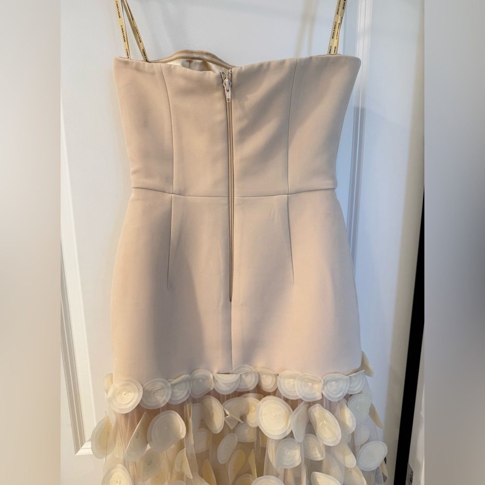 NWOT BRONX AND BANCO HARPER STRAIGHT Cream Strapless Wedding Bridal Gown, XS - Picture 14 of 16
